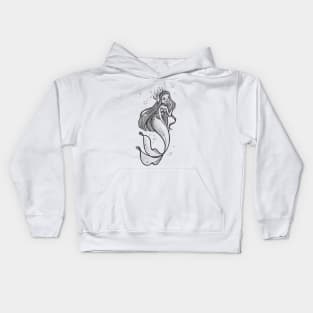 Mermaid Sketch Kids Hoodie